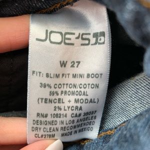 Joe’s Jeans, medium wash, mini boot